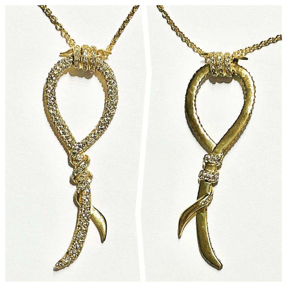 VINCE CAMUTO Twisted Pave Crystal Necklace